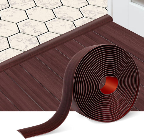 Floor Transition Strip Floor Cover Strips Self Adhesive Flooring Transitions Laminate Floor Strip 2" Wide Vinyl Floor Flat Divider Strip Elegant W...
