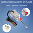 JDMSPEED New Chrome 12V Universal Street Hot Rod Turn Signal Switch with Flasher Replacement for Ford GM...
