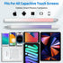 (2 Pcs) Universal Stylus Pens High Sensitivity Disc & Fiber Tip Pencils Compatible with Apple/iPhone/iPad/Android/Tablets and All Capacitive Touch...