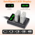 LP-E5 LPE5 LP E5 Battery and Smart LED Display Dual Channel Charger Compatible with Canon EOS Rebel XSi, Rebel T1i, Rebel XS, 1000D, 500D, 450D, K...