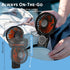 Portable Handheld Fan, Mini Desk Fan Rechargeable with LED Display, 180° Foldable Personal Fan with Lanyard as Neck Fan, Strong Wind and 6 Speed f...