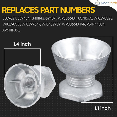 8066184 Dryer Motor Pulley Replacement by Seentech - Compatible for Whirlpool, Kenmore Dryers - Replace: 3394341, 3401143, PS11744884, W10402909 (...