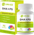 DHA & Omega Softgels for Adults, with Phosphatidylserine, Walnut Oil & Omega-3, Supports Healthy Brain Function, Vision and Memory, Gluten Free, N...