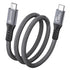 Cable Compatible with Thunderbolt 4 Cable 1ft, USB4 Cable, with 40Gbps Data Transfer, PD100W Charging, Nylon Braided USB C to USB C Cable, Single ...