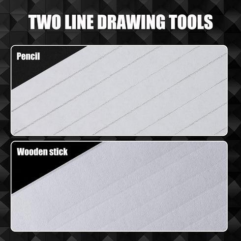 2 Packs Plastic Straight Line Stencil Template for Journaling Spacing Line Lettering Guide 11 Inch Scale Writing Ruler Envelope Addressing Templat...