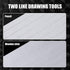 2 Packs Plastic Straight Line Stencil Template for Journaling Spacing Line Lettering Guide 11 Inch Scale Writing Ruler Envelope Addressing Templat...