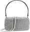 Bling Shiny Crossbody Bag Silver Rhinestone Purse Evening Handbag Wedding Prom Party Sparkling Clutches for Woman...