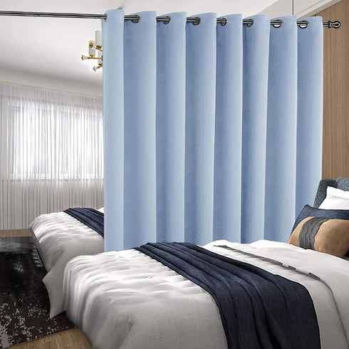 Curtain Rod, 48" - 84" Black Curtain Rods for Windows, 1" Diameter Decorative Adjustable Curtain Rod with Brackets for Room Divider, Bedroom, Livi...