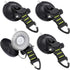 CONBOLA Suction Cups Hooks Heavy Duty Outdoor Car Camping Essentials 4 Pieces Upgraded Tie Down Suction Cup,Camper Accessories Strong Power for RV...