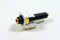 3.5mm Keystone Snap-in Stereo Jack White Female in-line Modular Coupler for Wall Plate; 45-774...