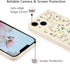RALEAVO Floral Case for iPhone 13, Flower Branch Pattern Design Cute Cover Case for Girls Women Slim Thin Soft Silicone Shockproof Anti-slip Phone...