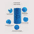 Foot Massage Mat Massage Pad Acupressure Mat Bathroom Mat Yoga Mat Outdoor Game 2 PCS (Blue)...