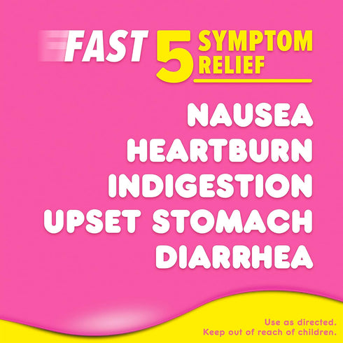 Pepto Bismol Liquid for Nausea, Heartburn, Indigestion, Upset Stomach, and Diarrhea - Fast Relief for 5 Symptoms, Original Flavor, 8 oz...