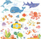 DECOWALL DS4-8009 Sea Adventure Kids Wall Stickers Wall Decals Peel and Stick Removable Wall Stickers for Kids Nursery Bedroom Living Room (Small)...