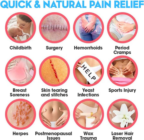 2 PCS Reusable Perineal Cooling Pad, Hemorrhoid and Perineal Ice Packs, Postpartum and Hemorrhoid Pain Relief, Hot & Cold Packs for Women After Pr...