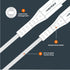 Ventev - ChargeSync Alloy USB C to Apple Lightning Cable 4ft | Fast Charging & High-Speed Data Transfer | Durable Construction | Compatible with i...