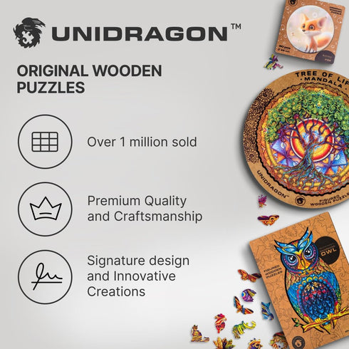 UNIDRAGON Original Jigsaw Puzzle Saver, Wall Art Mounting System to Display Completed Boards, Includes Cardboard Base, Stickers, 3 Sheets Adhesive...