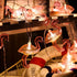 DomeStar 10Ft Pink Flamingo String Lights - LED Battery Operated Fairy Lights, Outdoor Patio Decor for Garden, Poolside, Tropical Hawaiian Luau Pa...