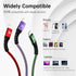 USB C Cable 3Pack 6FT, 3A/60W USB A to USB C Cable Fast Charging, Durable Nylon Braided Type C Charger Compatible with Galaxy S22 Ultra, Note 20/1...