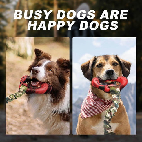 Dog Toys for Aggressive Chewers - Interactive Dog Toys for Large Dogs, Durable Dog Chew Toys Perfect for Aggressive Chewers, Tough Dog Toys for Bo...
