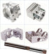 Hand Reamer Metric 7.5mm Alloy Tool Steel 9Crsi H8 6 Straight Flutes Hand Milling Cutter Tool...