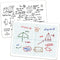 XY Axis Graph Dry Erase Board, 9" x 12" Double-Sided Coordinate Grid Whiteboard, Math Manipulatives for Students, Classroom and Home, Small Dry Er...