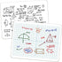 XY Axis Graph Dry Erase Board, 9" x 12" Double-Sided Coordinate Grid Whiteboard, Math Manipulatives for Students, Classroom and Home, Small Dry Er...
