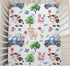 Farm Animal Baby Crib Sheets for Standard Crib Toddler Mattress Sheets Sheep Cow Pig Neutral Fitted Crib Sheet Toddler Bed Sheet Stretchy Portable...