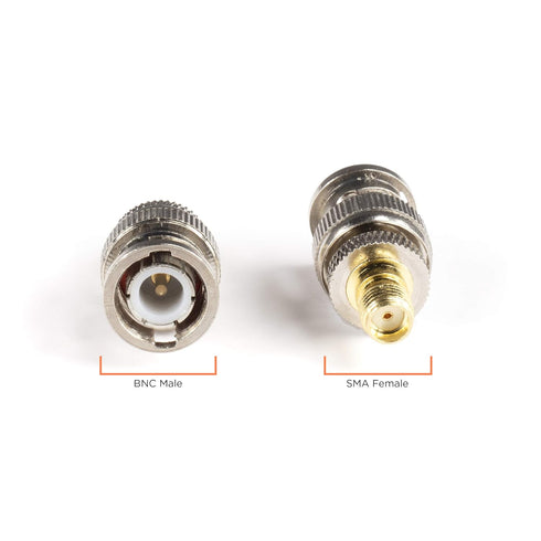 Gold SMA Female to BNC Male Adapter - 4 Pack Coupler - Male to Female Coaxial (RF) Connector, Compatible with RF, SDI, HD-SDI, CCTGV, Camera...