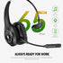 Trucker Bluetooth Headset, Wireless Headset with Mic for PC, Bluetooth Headset with Microphone Noise Cancelling, Mute Button, 55H Talk Time, for C...