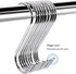 30 Pack 3.7 inch Metal S Hooks Steel S Hooks Plants Hanging Hangers for Kitchen Pans Pots Bags Purse Jeans Jewelry Towels...