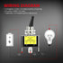 DaierTek Illuminated Toggle Switch 12V LED, Green LED Lighted Toggle Switch 12 Volt Single Pole 30 Amp 12V for Automotive Car Aircraft -2pcs...