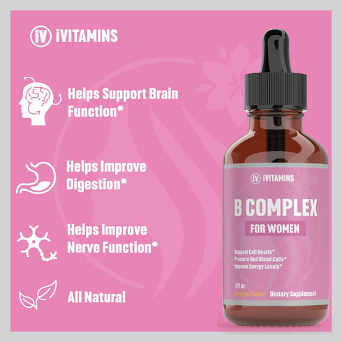 B Complex Vitamins for Women | Helps to Improve Brain Function, Digestion, Energy, & More | B Vitamins Complex for Women | Vitamin B Complex | B C...