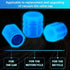 Car Tire Valve Caps, 12 PCS Glow in The Dark Valve Stem Caps Universal for Car, Bike, SUV, Motorcycles, Truck...