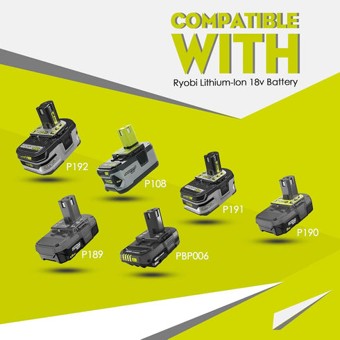 Ecarke for Power Wheels Adaptor for Ryobi 18V One+ P108 P107 P102 Battery Dock Power Connector RC Toy & Car,e-Bike 12 Gauge Robotics ?with Wire Te...