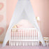 Bed Canopy Mesh Netting with Fluorescent Stars for Girls Kids Glow in Dark Hanging Bed Dome Canopy Crib Tent Easy Installation Mosquito Net for Si...