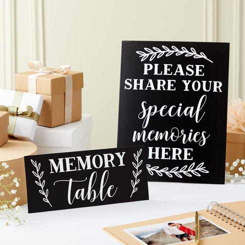 Juvale Celebration of Life Decorations Memory Signs for Funeral, Memorial Service, Graduation, Wedding, Bridal Shower, Birthday Party Celebration,...