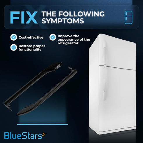BlueStars 5304506471 Refrigerator Door Handle (Set 2 Packs) - Replace 5304486361 5304504509 5304504510 5304510039 242059503 242059506 AP6036332 PS...
