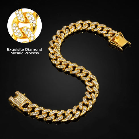 Gold dog chain Diamond Gold chain dog collar Walking Metal Chain Collar with Design Secure Buckle Pet Collar Jewelry Accessories dog necklace for ...