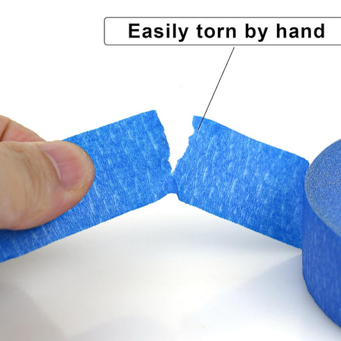3 Pack Blue Painters Tape - Masking Tape 1 inch wide - Multi-Surface, Smart Adhesion, Indoor & Outdoor Use - Paint tape for DIY, Labeling, Art, Ca...