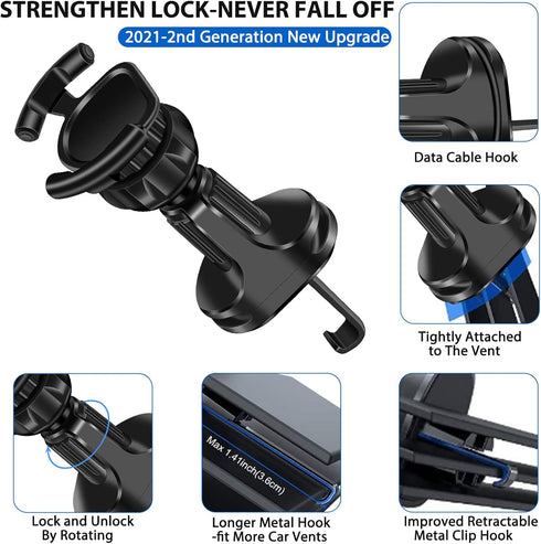Car Universal Phone Mount for Collapsible Grip/Socket Mount Phone Holder Pop Air Vent Out Stand Car Mount 360 Degrees Dashboard Desk Wall Bracket ...