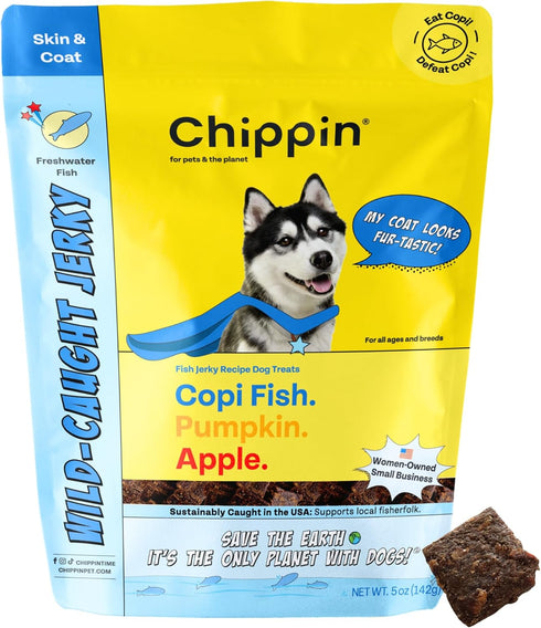 Fish, Pumpkin, Apple Grain-Free Dog Treats (5oz, 1-Pack) | USA Wild-Caught Human Grade Fish | Hypoallergenic, Chicken-Free | Best Training Treats ...