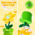 MEMOVAN Sunflower Bubble Machine Flower Bubble Maker Flower Pot Bubbles Machine Automatic Bubble Maker Toy with Musical & Lights for Kids Birthday...