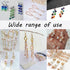 600 Pieces 2 Inch Flat Head Pins Eye Pins for Jewelry Making DIY, Straight Head Eye Pins Gold and Sliver Jewelry Making Pin Metal End Headpins for...