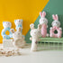 Plush Baby Soft Rattle Toys, Pink Bunny Baby Rattles for Infants Baby First Stuffed Animal Plush Rattle Shaker Set for Newborns Soft Ring Rattle S...