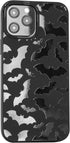 Matte Black Case compatible with - iPhone 12 Mini - 5.4 inch Protective TPU Rubber Cover Cute Bats Spooky Print Classy Bumper Non-Slip Lightweight...