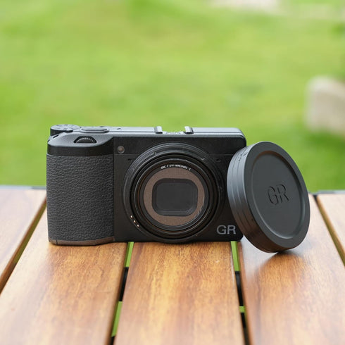 JJC Aluminum Lens Cap Cover Protector for Ricoh GR IIIx GR IIIx HDF GR3x HDF GR III GR III HDF GR3 HDF GR II GR2 with Soft EVA Interior -Black...
