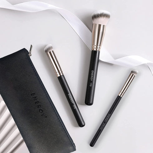 ENERGY Makeup Brushes Foundation Brushes for Liquid Makeup Professional Kabuki Foundation Brush Concealer Brush Under Eye Nose Contour Brush for L...