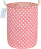 LANGYASHAN Laundry Basket Canvas Fabric Collapsible Organizer Basket for Storage Bin Toy Bins Gift Baskets Bedroom Clothes Children Nursery Hamper...