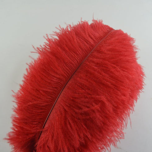 Sowder 10pcs Ostrich Feathers 12-14inch(30-35cm) for Home Wedding Decoration(red)...